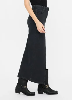 Gonna in denim con cintura