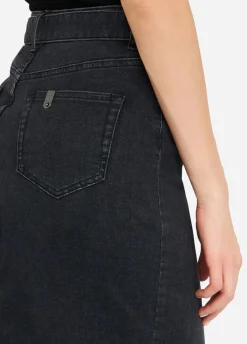 Gonna in denim con cintura