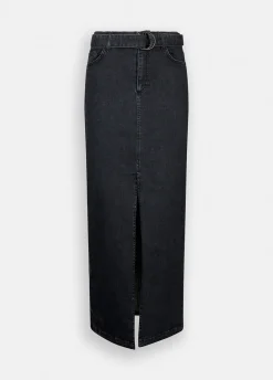 Gonna in denim con cintura