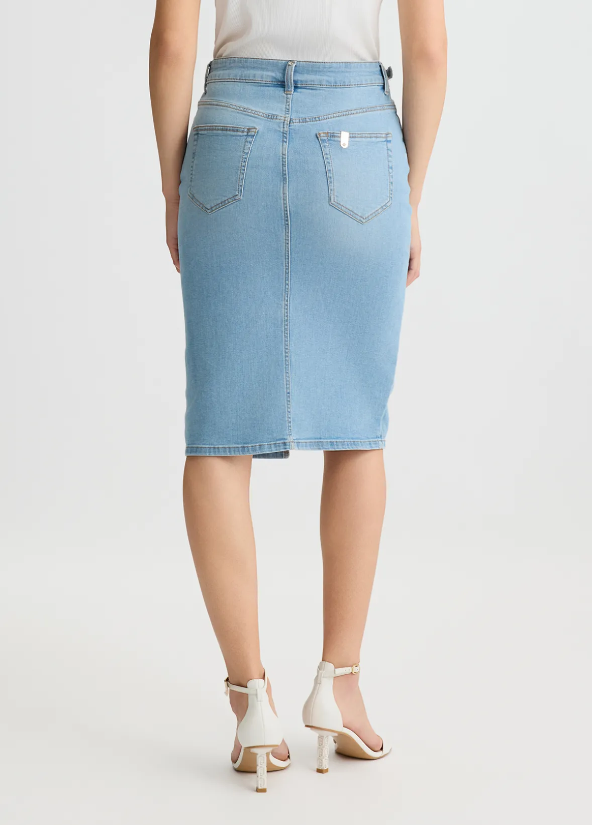Gonna longuette in denim
