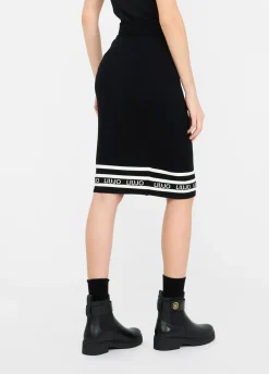 Gonna longuette in maglia