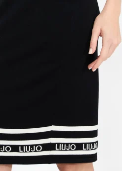 Gonna longuette in maglia