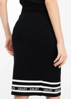 Gonna longuette in maglia