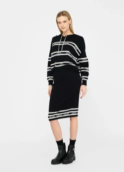 Gonna longuette in maglia