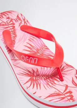 Infradito con stampa palme