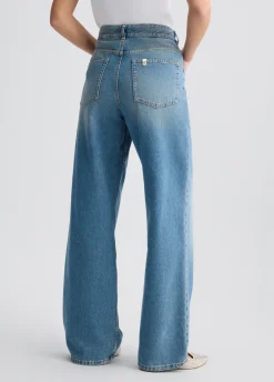 Jeans baggy a vita alta