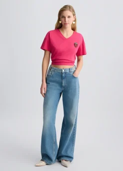 Jeans baggy a vita alta