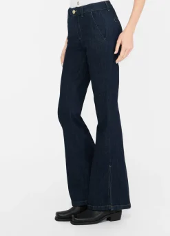 Jeans bootcut a vita alta