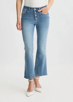 Jeans bootcut a vita alta