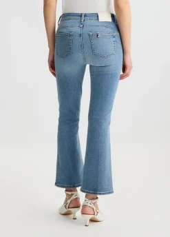 Jeans bootcut a vita alta