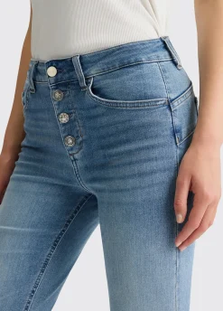 Jeans bootcut a vita alta