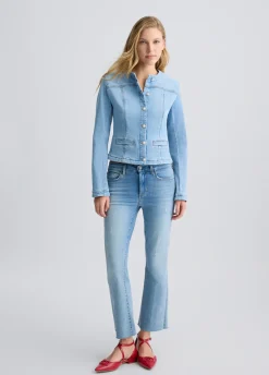 Jeans bootcut a vita alta