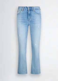 Jeans bootcut a vita alta
