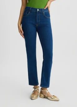 Jeans bootcut a vita alta