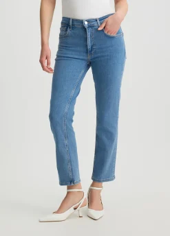 Jeans bootcut a vita alta