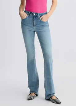 Jeans bootcut a vita alta