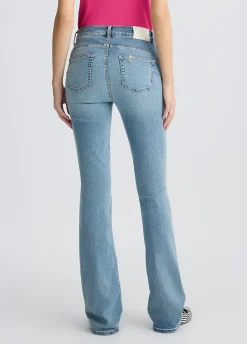 Jeans bootcut a vita alta