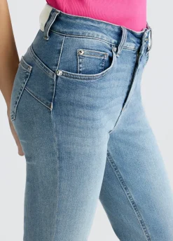 Jeans bootcut a vita alta