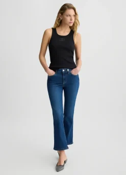 Jeans bootcut a vita alta