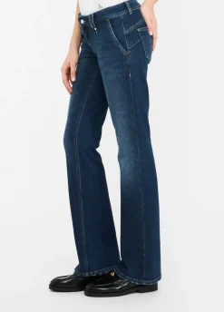 Jeans bootcut a vita bassa