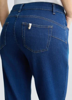Jeans bootcut con strass