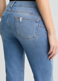 Jeans bootcut con strass
