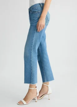 Jeans bootcut con tasche crochet