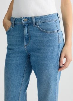 Jeans bootcut con tasche crochet