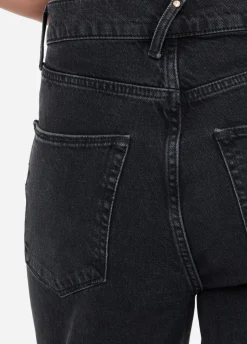 Jeans boyfriend con tasca matelassé