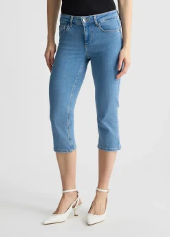 Jeans Capri con strass