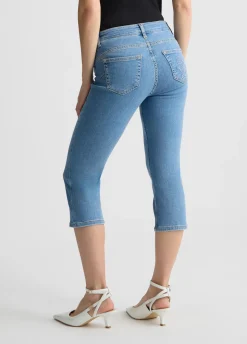 Jeans Capri con strass