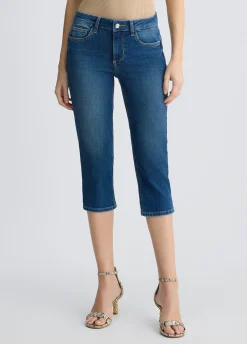 Jeans Capri con strass