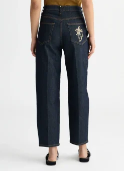 Jeans carrot fit a vita alta