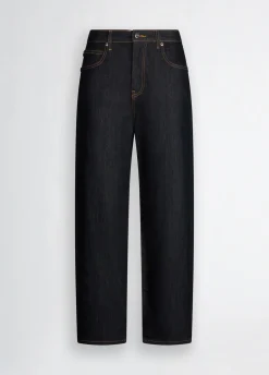 Jeans carrot fit a vita alta