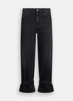 Jeans carrot fit a vita alta