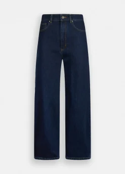 Jeans cropped a vita alta