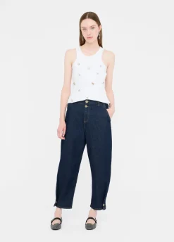 Jeans cropped ballon