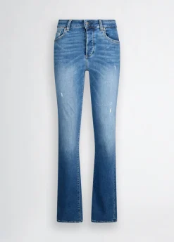 Jeans dritti a vita alta