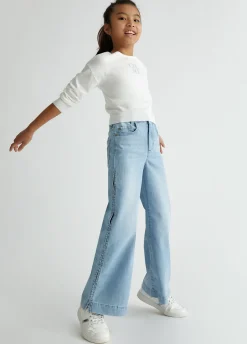 Jeans flare a vita alta