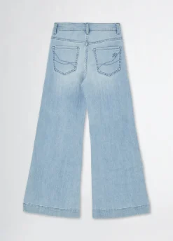 Jeans flare a vita alta