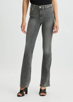 Jeans flare a vita alta