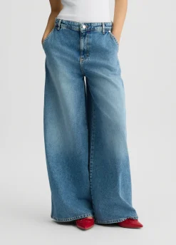 Jeans flare a vita alta