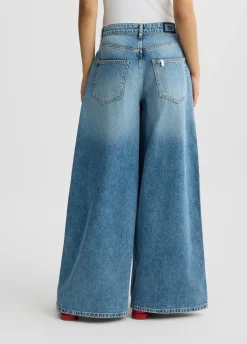 Jeans flare a vita alta
