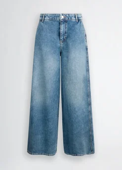 Jeans flare a vita alta