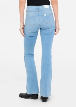Jeans flare a vita alta