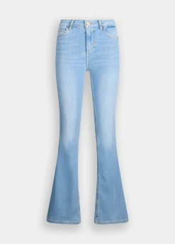Jeans flare a vita alta