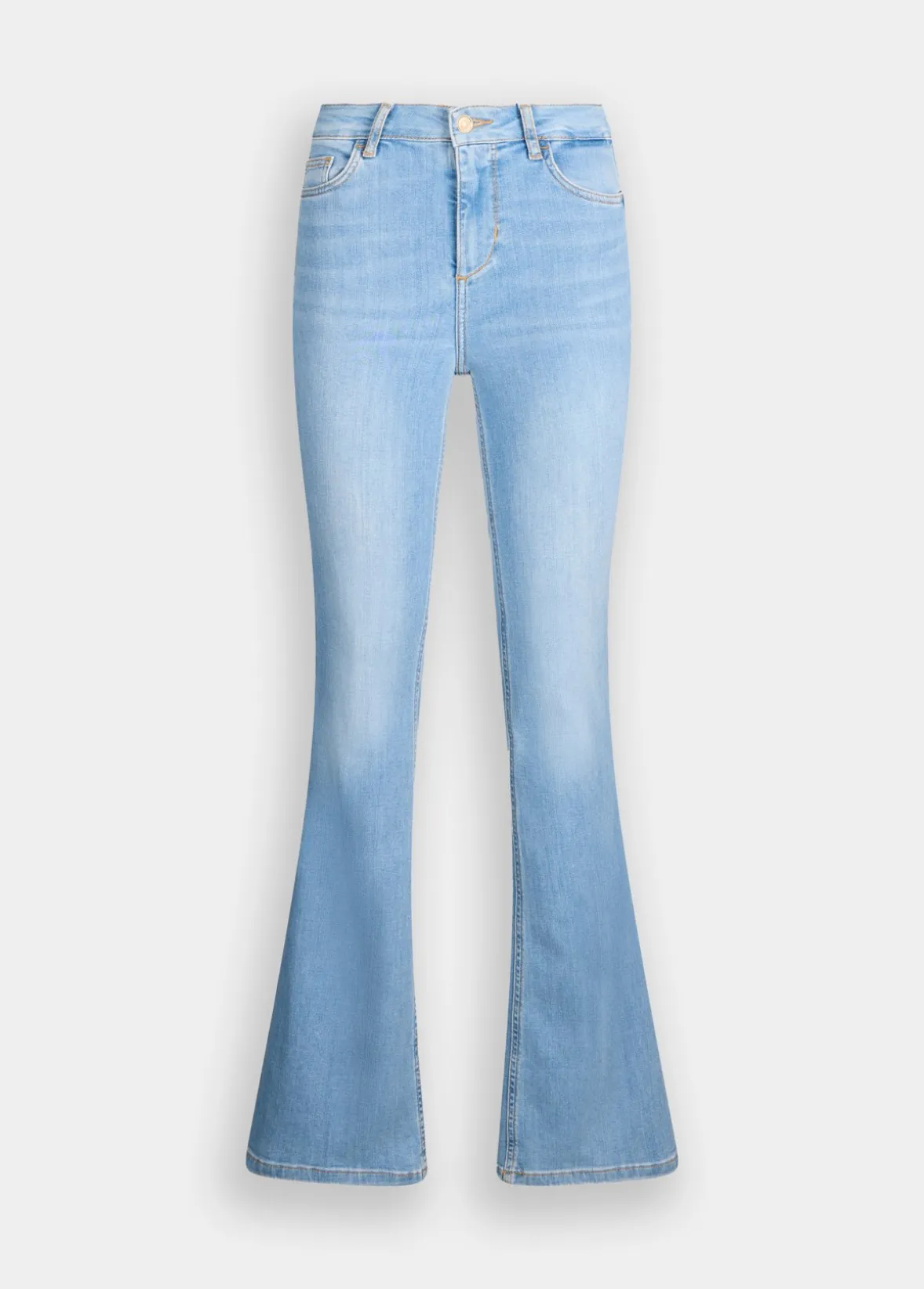 Jeans flare a vita alta