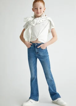 Jeans flare a vita alta