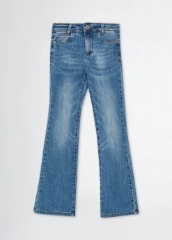 Jeans flare a vita alta