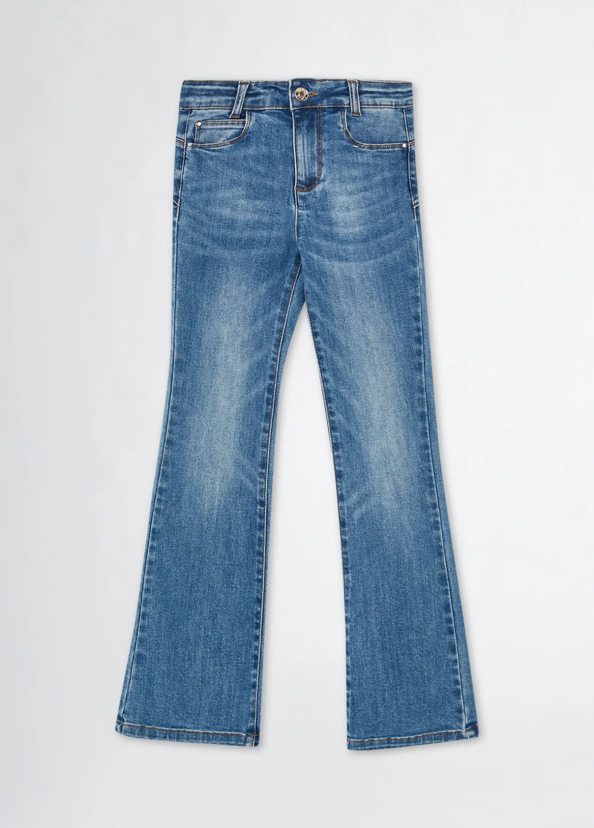 Jeans flare a vita alta
